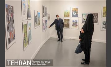 بازدید مدیران شهری و اعضای شورای شهر تهران از نمایشگاه تهران از منظر هنرمندان-2 25