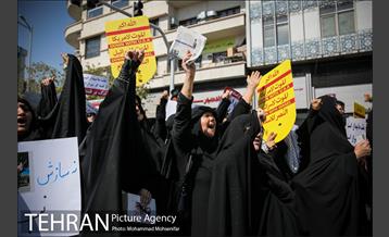 راهپیمایی مردم تهران بعد از نماز جمعه 21