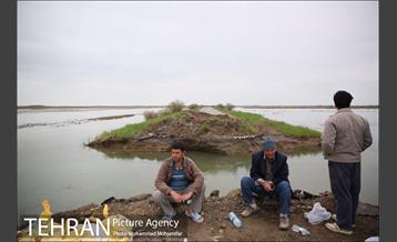 جلوگیری از ورود اب گرگان رود به شهر اق قلا 3