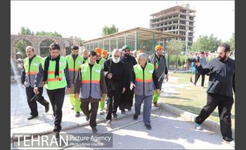 بازدید اعضای شورای اسلامی شهر تهران از خدمات رسانی به زائران اربعین حسینی 6