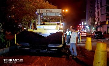 عملیات آسفالت ریزی در منطقه 5 18