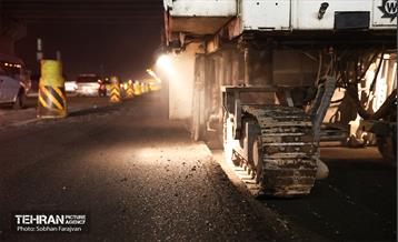 عملیات آسفالت‌ریزی در پایتخت 27