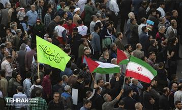 تجمع مردم تهران در واکنش به جنایت رژیم صهیونیستی در غزه 21