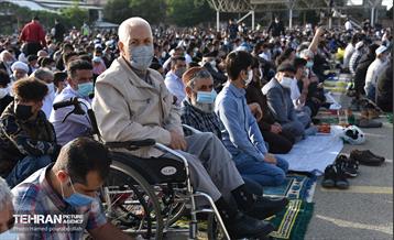 اقامه نماز عید فطر افغانستانی های اهل تسنن مقیم تهران 5