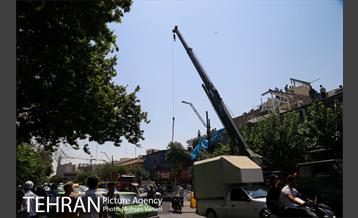 رفع خطر طبقه سوم پاساژ 102 در خیابان امام خمینی(ره)  34