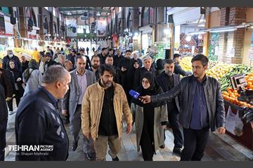 بازدید سخنگوی دولت از بازار میوه و تره‌بار و شهروند جلال آل احمد 49
