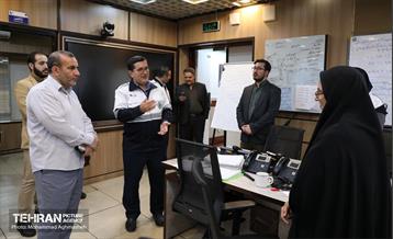 بازدید مدیرکل حوزه شهردار تهران از سازمان پیشگیری و مدیریت بحران شهر تهران 18