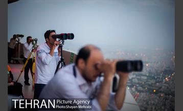 استهلال هلال ماه شوال از فراز برج میلاد تهران 38