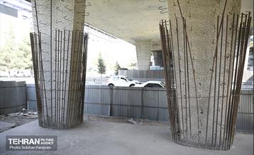 پروژه مقاوم‌سازی پل تقاطع بزرگراه همت و شیخ فضل الله نوری 16