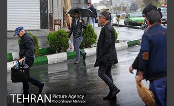 بارش باران پاییزی در تهران 9