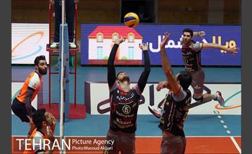 دیدار تیم های والیبال بانک سرمایه  و سایپا تهران