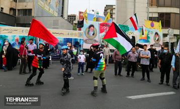 پردیس های فرهنگی شهرداری تهران در مسیر راهپیمایی روز قدس 8