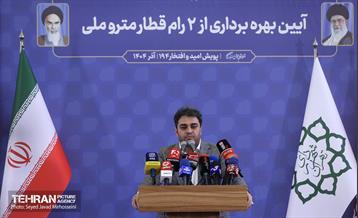 آیین بهره برداری از ۲ رام قطار ساخت داخل 20