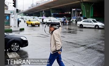 بارش باران پاییزی در تهران 7