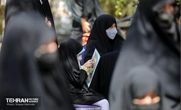 نواخته شدن زنگ دانش آموز شهید در قطعه شهدای گمنام 8