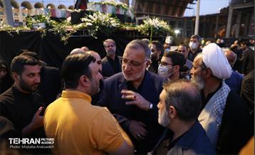 بدرقه خادمان و زائران اربعین با حضور شهردار تهران 7