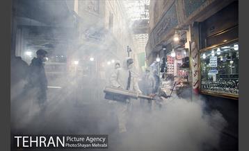 ضدعفونی و پاکسازی بازار تجریش 34