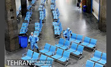 ضد عفونی پایانه مسافربری غرب 44