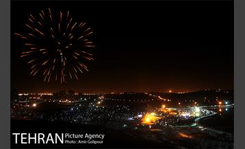 نورافشانی دریاچه شهدای خلیج فارس به مناسبت جشن نیمه شعبان‎‎ 2