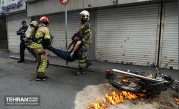 مانور عملیاتی حریق و نجات با محوریت فروریزش 17