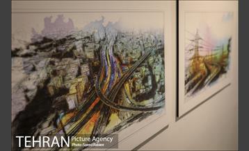 بازدید مدیران شهری و اعضای شورای شهر تهران از نمایشگاه تهران از منظر هنرمندان-2 38