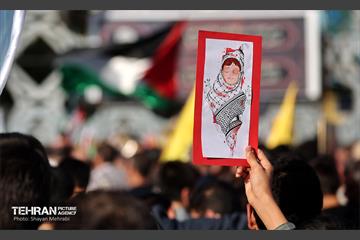 تجمع قدردانی از عملیات وعده صادق ۲ در میدان امام حسین (ع) 2