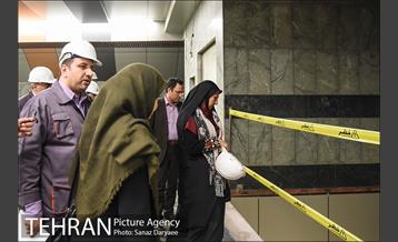 بازدید اعضا شورای شهر تهران از خط ۶ مترو 15