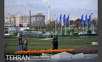 رویش گل های لاله در میدان آزادی 3