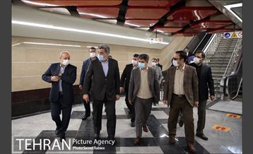 بازدید شهردار تهران از ایستگاه مترو برج میلاد 5