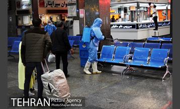 ضد عفونی پایانه مسافربری غرب 3