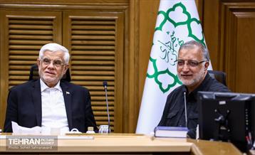 نشست صمیمانه شهردار تهران با معاون اول رئیس‌جمهور