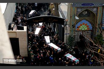 تشییع پیکر ۲۰۰ شهید گمنام دفاع مقدس در تهران 52