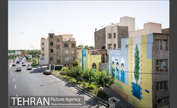 نگاره های شهدا بر دیواره های شهر 7