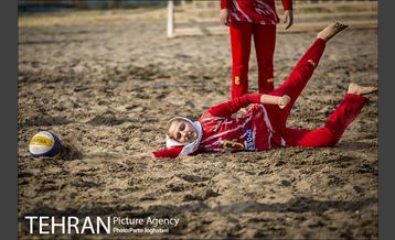مسابقات والیبال ماسه‌ای زنان تهران 3