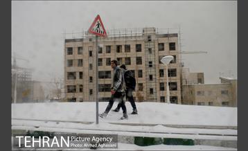 بارش نخستین برف پاییزی تهران 30