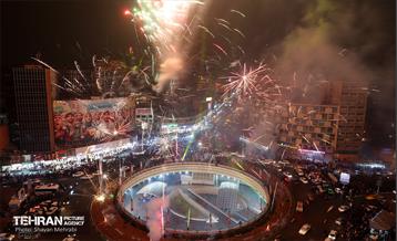 نورافشانی میدان ولیعصر(عج) به مناسبت نیمه شعبان 3