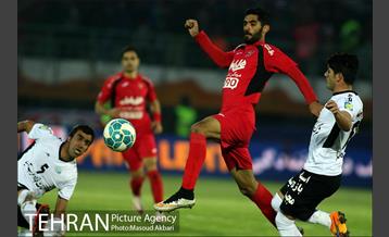 دیدار تیم های فوتبال صبا قم و پرسپولیس تهران