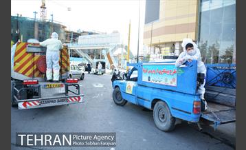 عملیات ضدعفونی معابر محله شوش  5