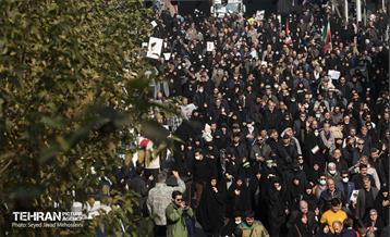 مراسم تشییع پیکرهای ۱۰۰ شهید گمنام 38