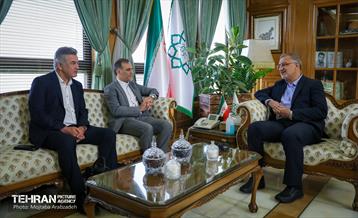 دیدار سرپرست فدراسیون فوتبال با شهردار تهران 2