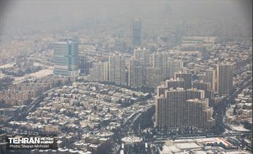 تهران برفی از نمای برج میلاد 29