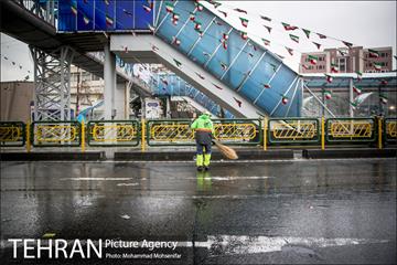 خدمات شهرداری تهران در پایان راهپیمایی ۲۲ بهمن  13