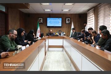 نشست خبری مشترک مدیران عامل شرکت ساماندهی مشاغل و شرکت شهربان شهرداری تهران 9