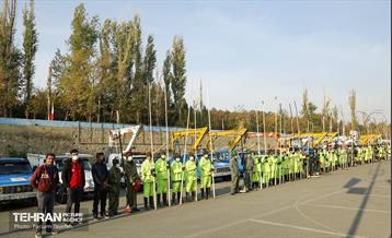 مانور برف روبی شهرداری منطقه 5