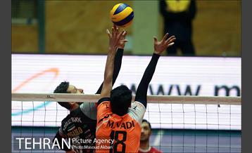 دیدار تیم های والیبال بانک سرمایه  و سایپا تهران