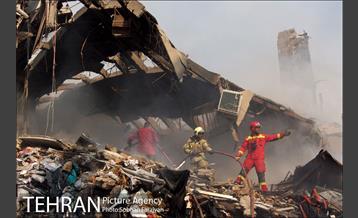 دومین روز عملیات امداد و نجات حادثه پلاسکو-1 2