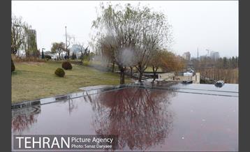 بارش باران در منطقه گردشگری عباس آباد 21