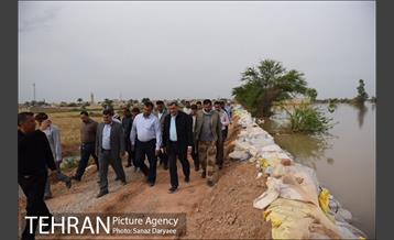 بازدید شهردار تهران ازمناطق سیل زده خوزستان 9