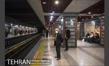 طرح فاصله گذاری اجتماعی در مترو تهران 6