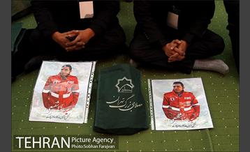 تشییع شهدای آتش نشان در شبستان مصلی-2 10